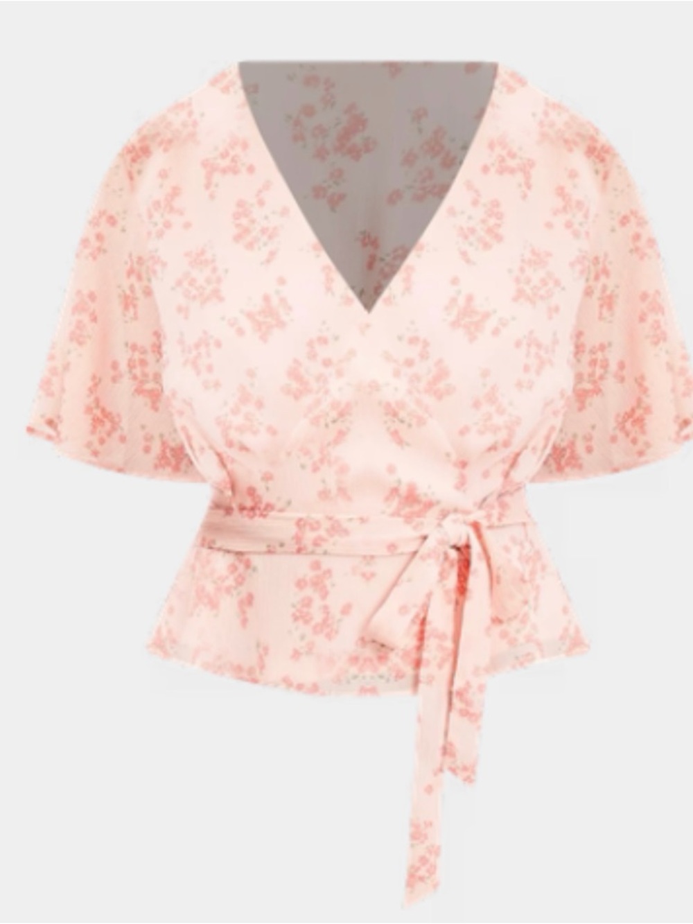 LOFT Meadow Peplum Wrap Top